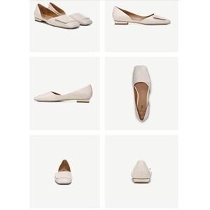 $130 NEW Franco Sarto Tracy Flat in Cream Leather Size 13M supply soft classic